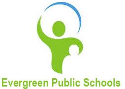 evergreen school schools public j2 district plans logo j2b style